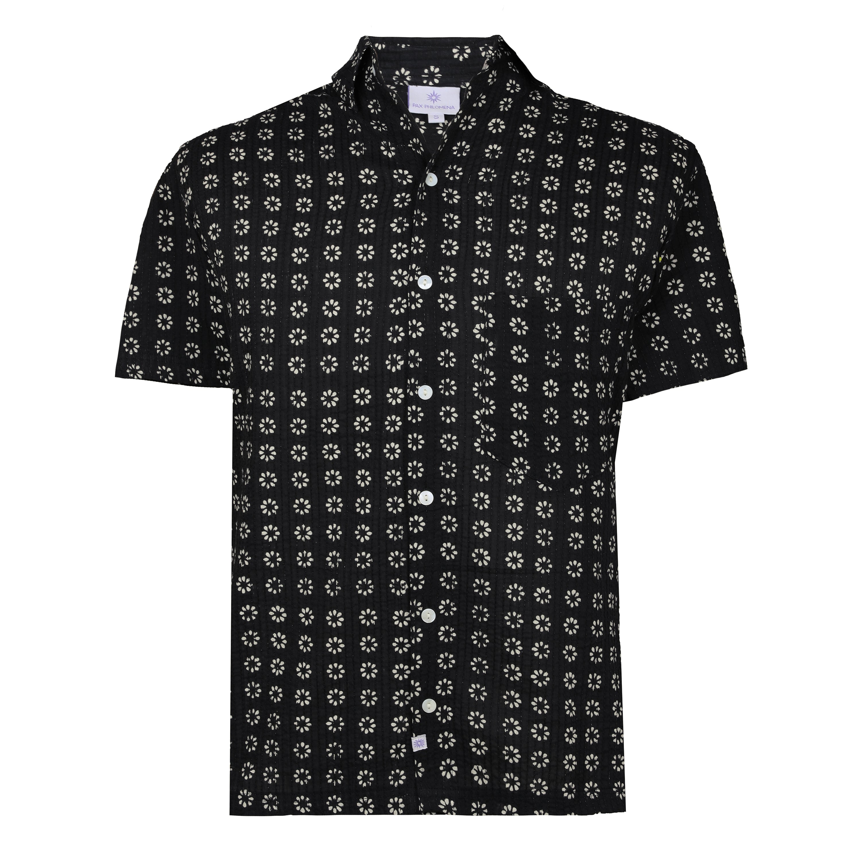 Manisha Black Men's Short Sleeve Shirt