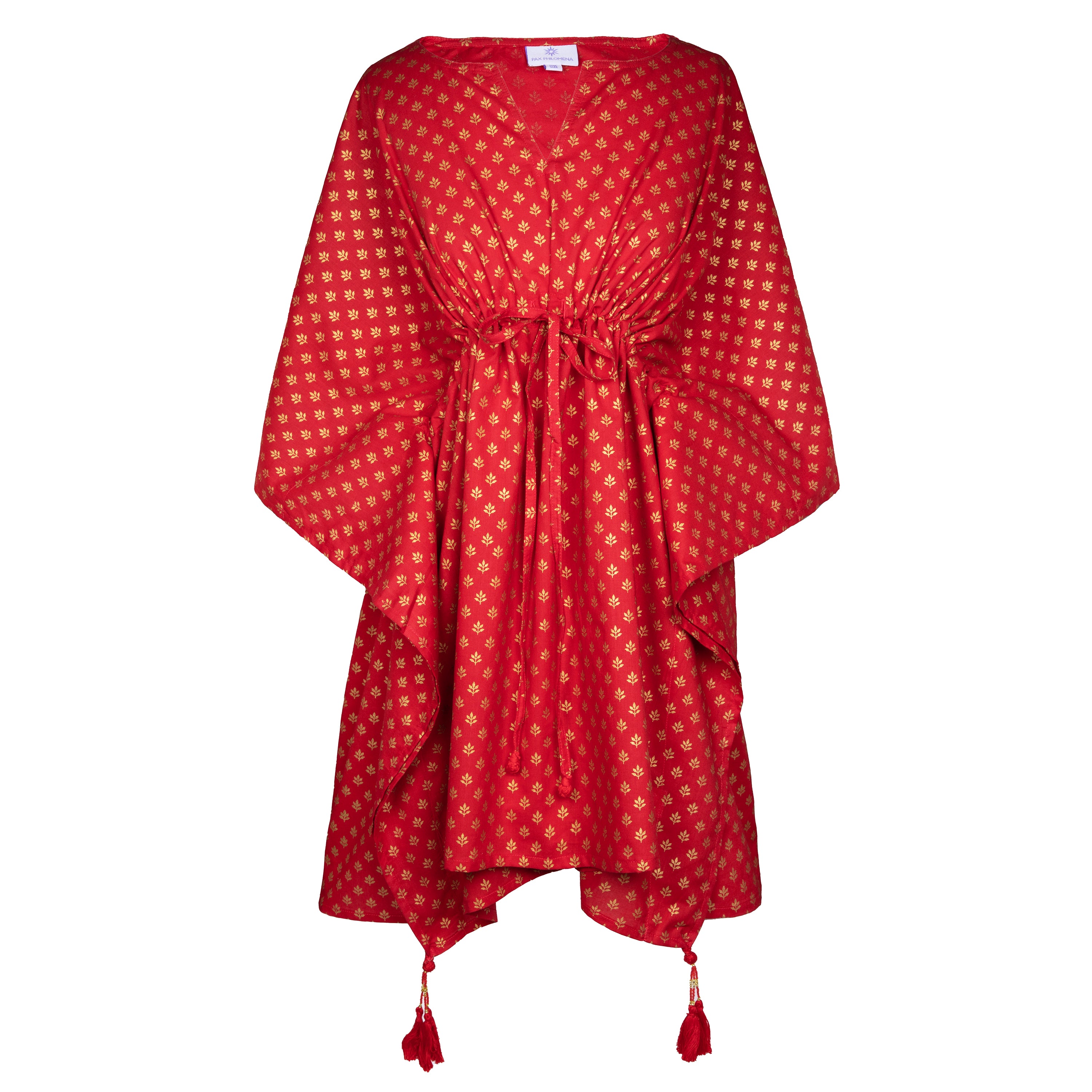 Royal Red Diana Short Kaftan