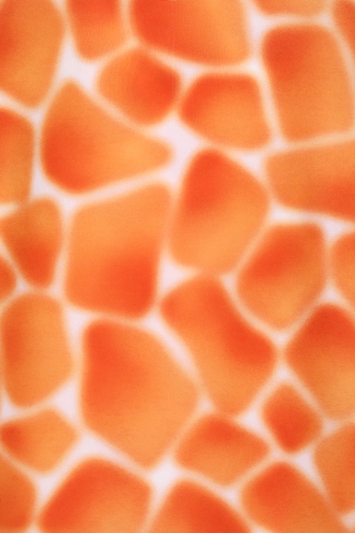 Zirafa Giraffa Orange Italian Silk Poncho