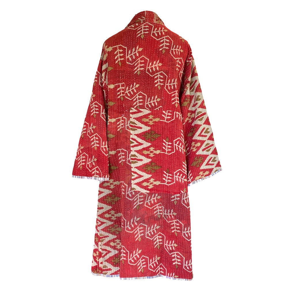 Miju Cotton Vintage Quilted Kantha Coat ONE OF KIND