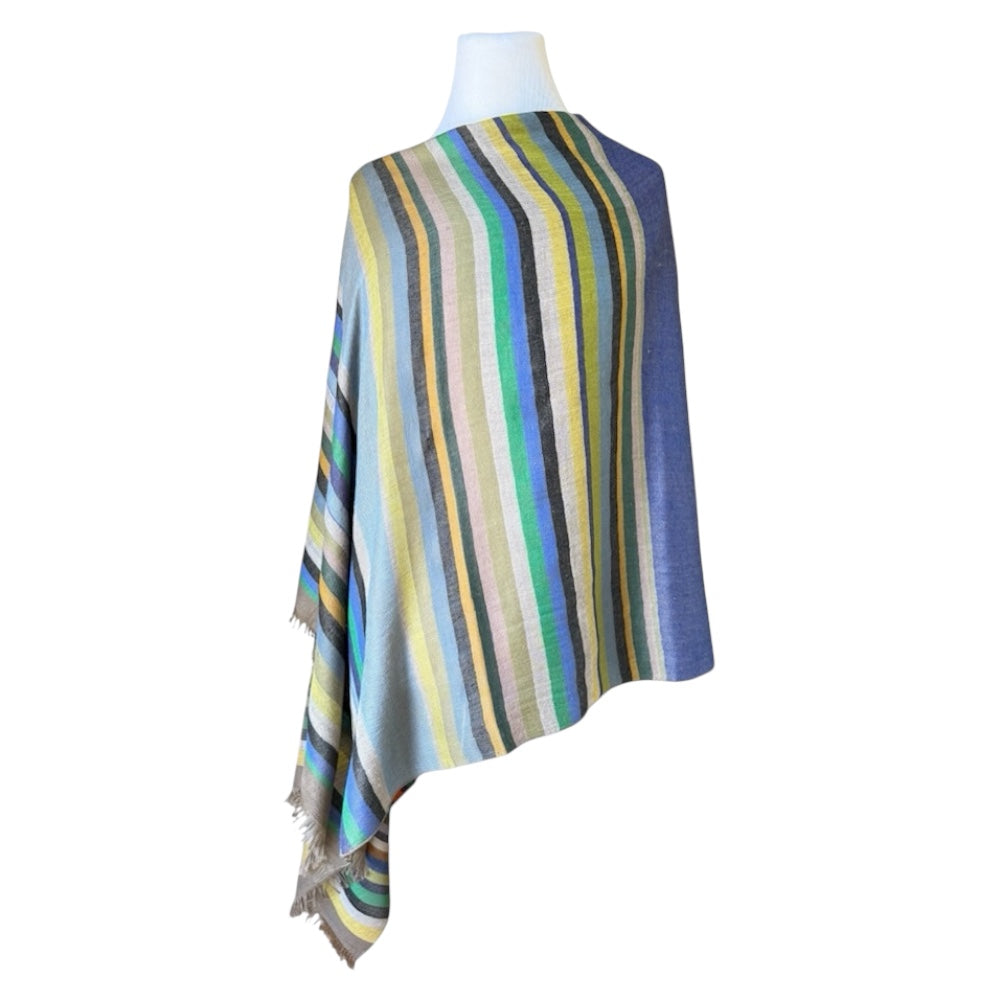 Sundarban Stripe Kashmiri Pashmina Shawl One of a Kind