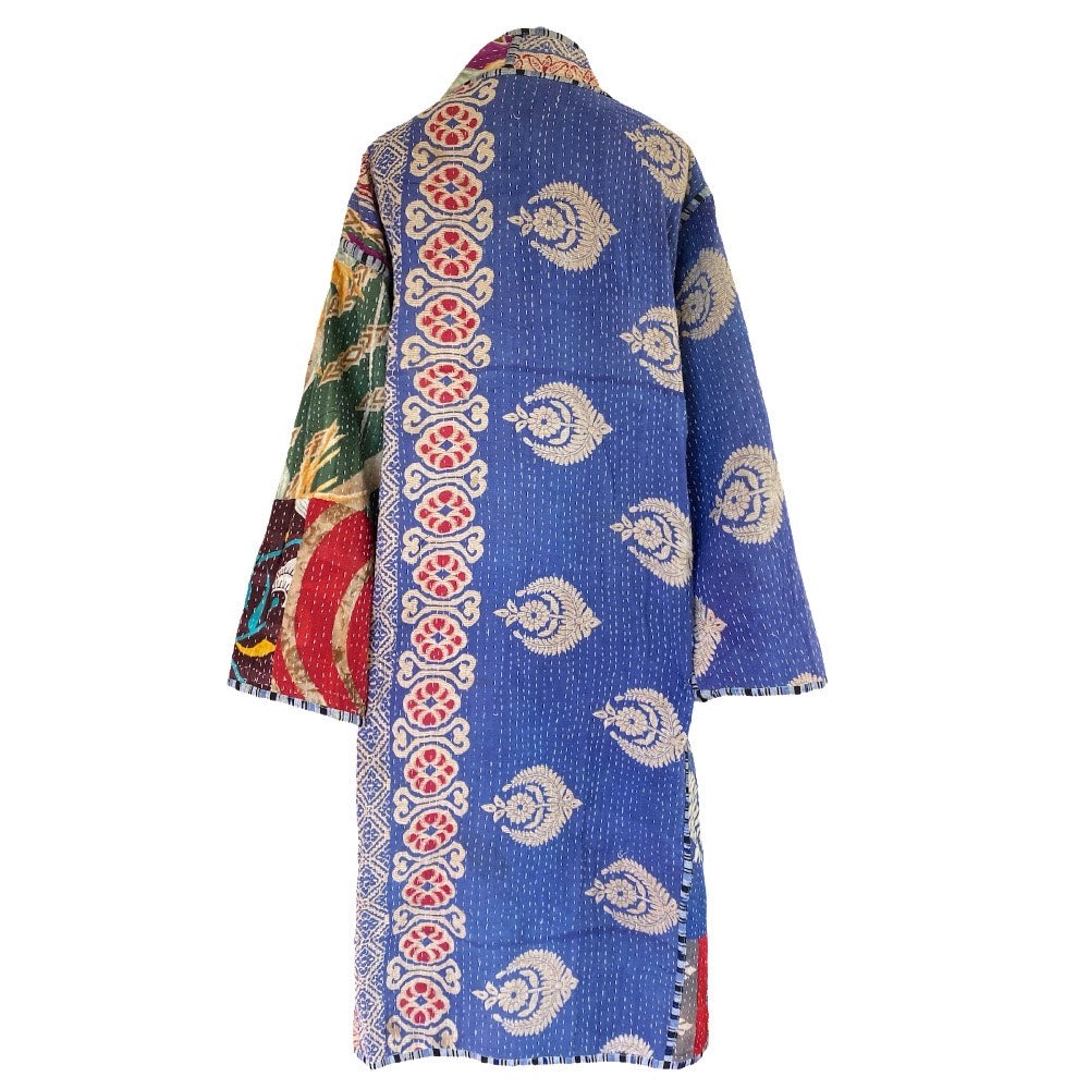 Ritah Cotton Vintage Quilted Kantha Coat ONE OF KIND