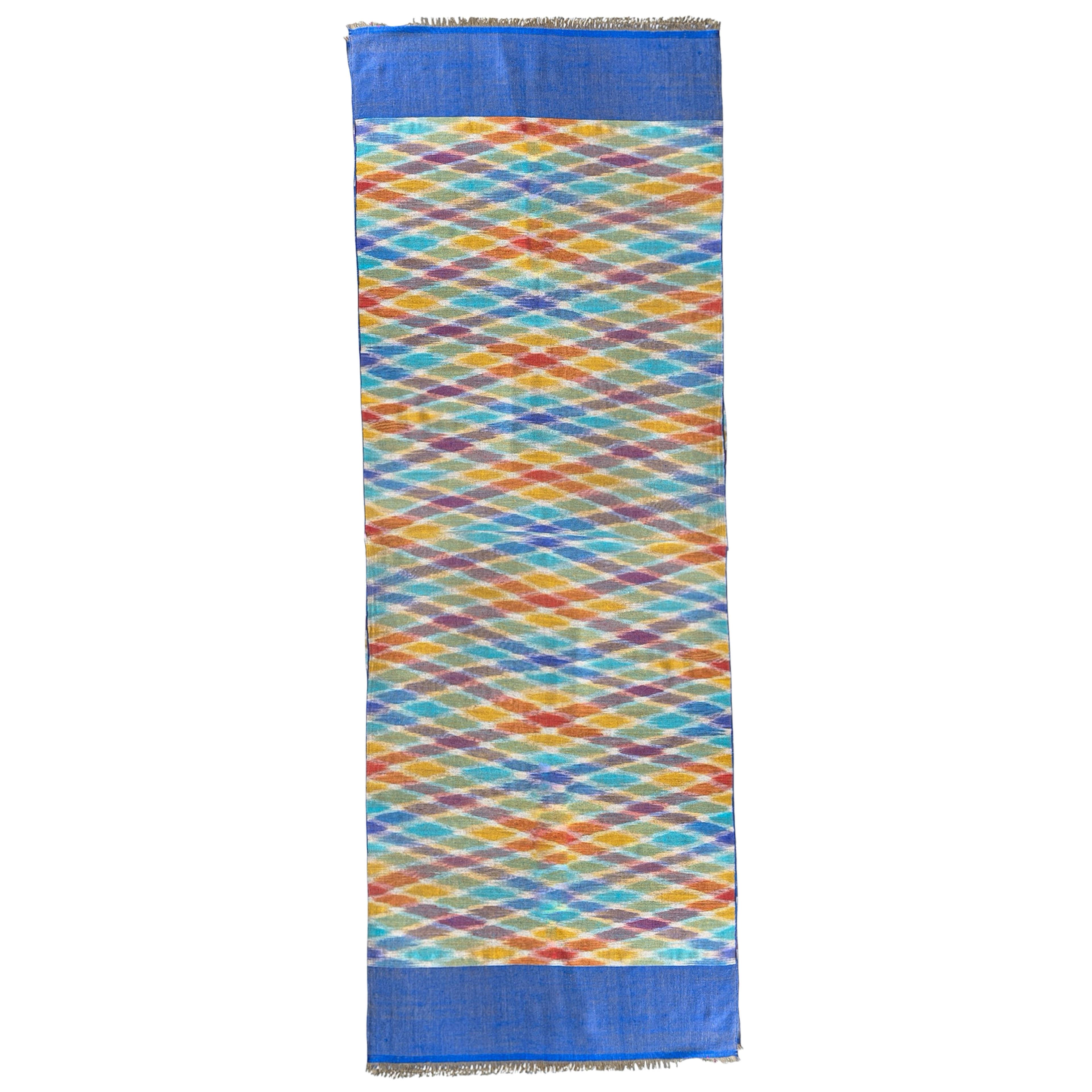 Multicolour Pashmina Ikat Shawl One of a Kind