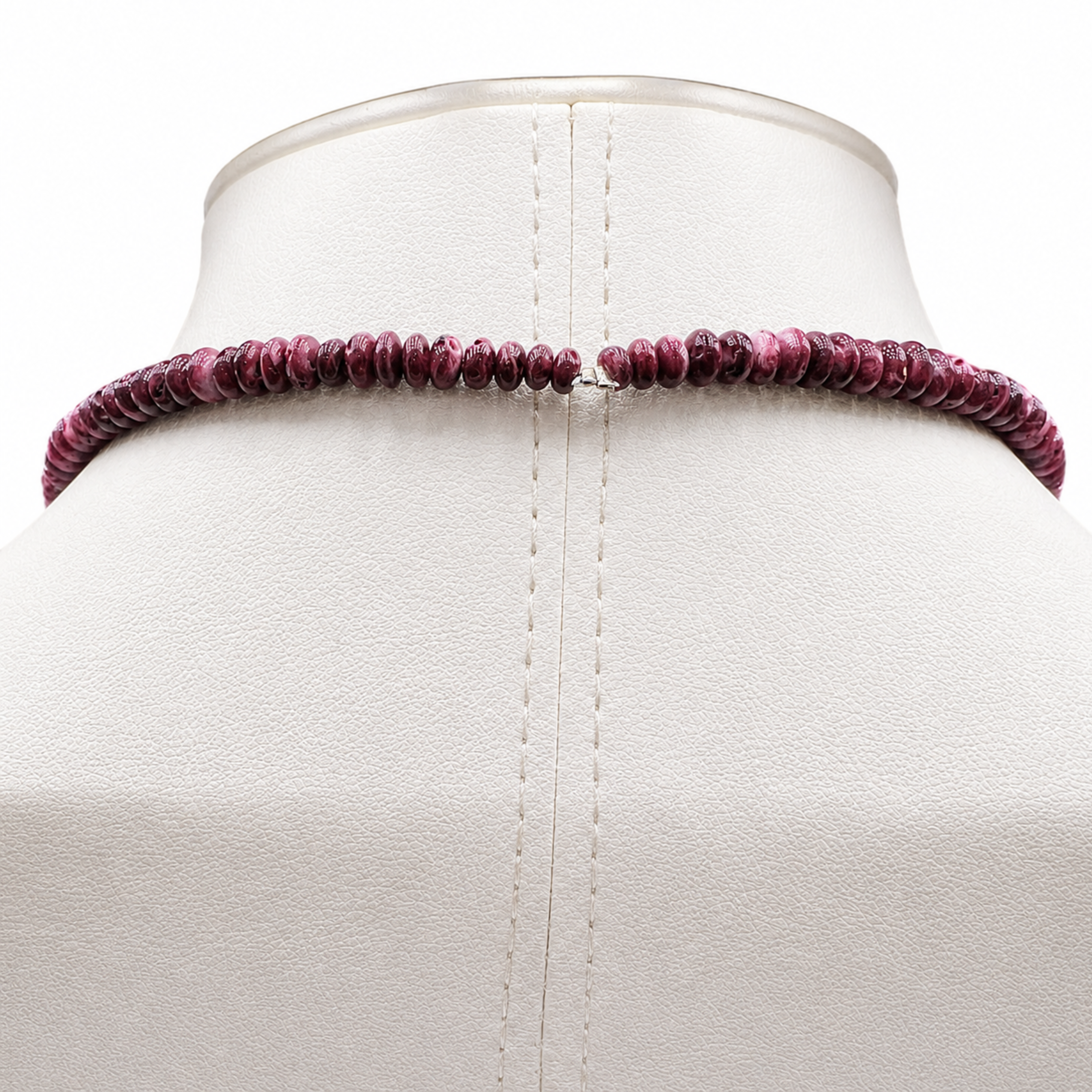 Purple Spiny Oyster Shell Long Graduated Necklace