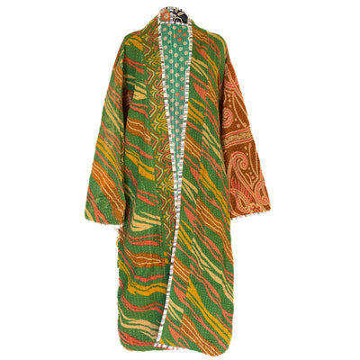 Kai cotton quilted vintage kantha coat