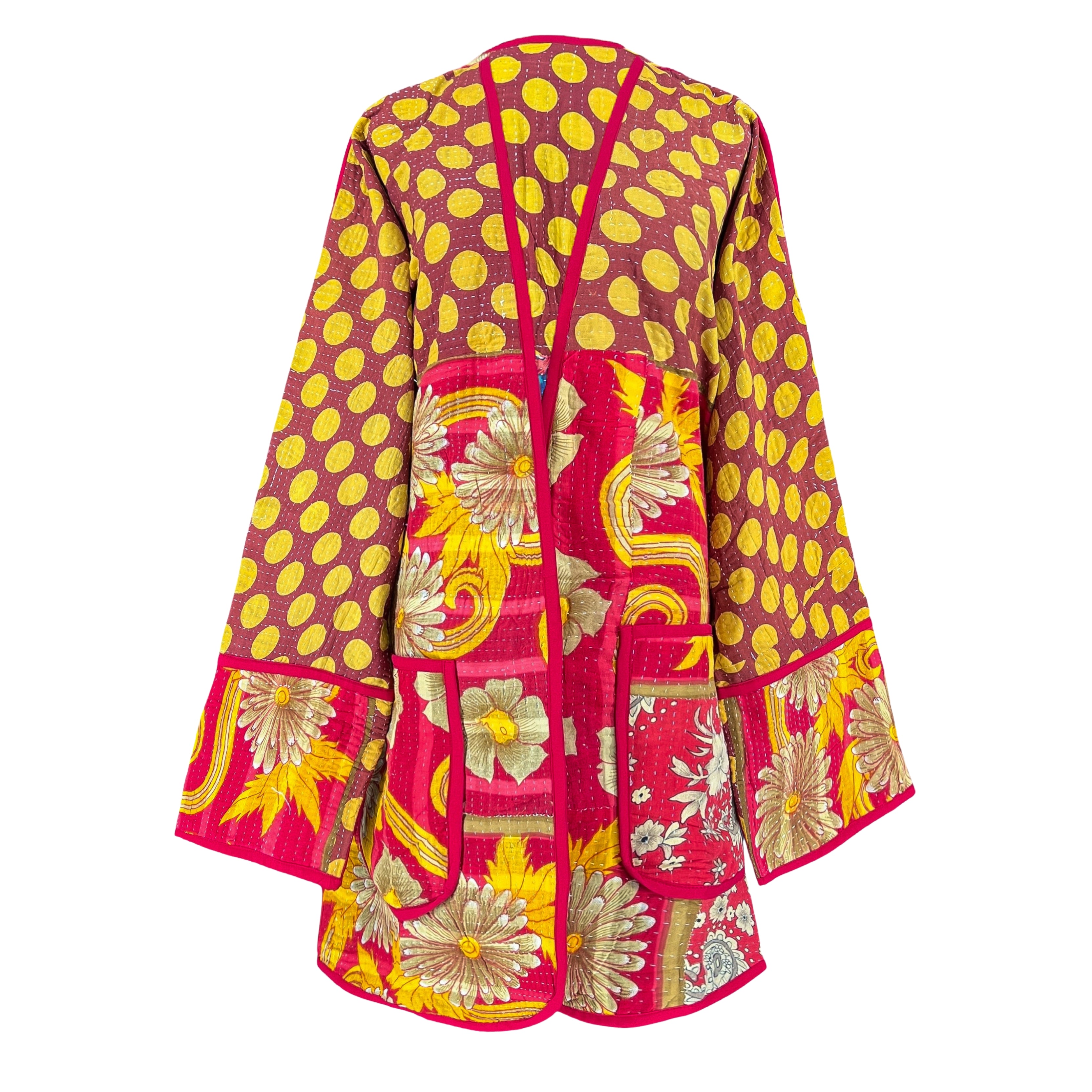 Natika Cotton Kantha Coat One of a Kind