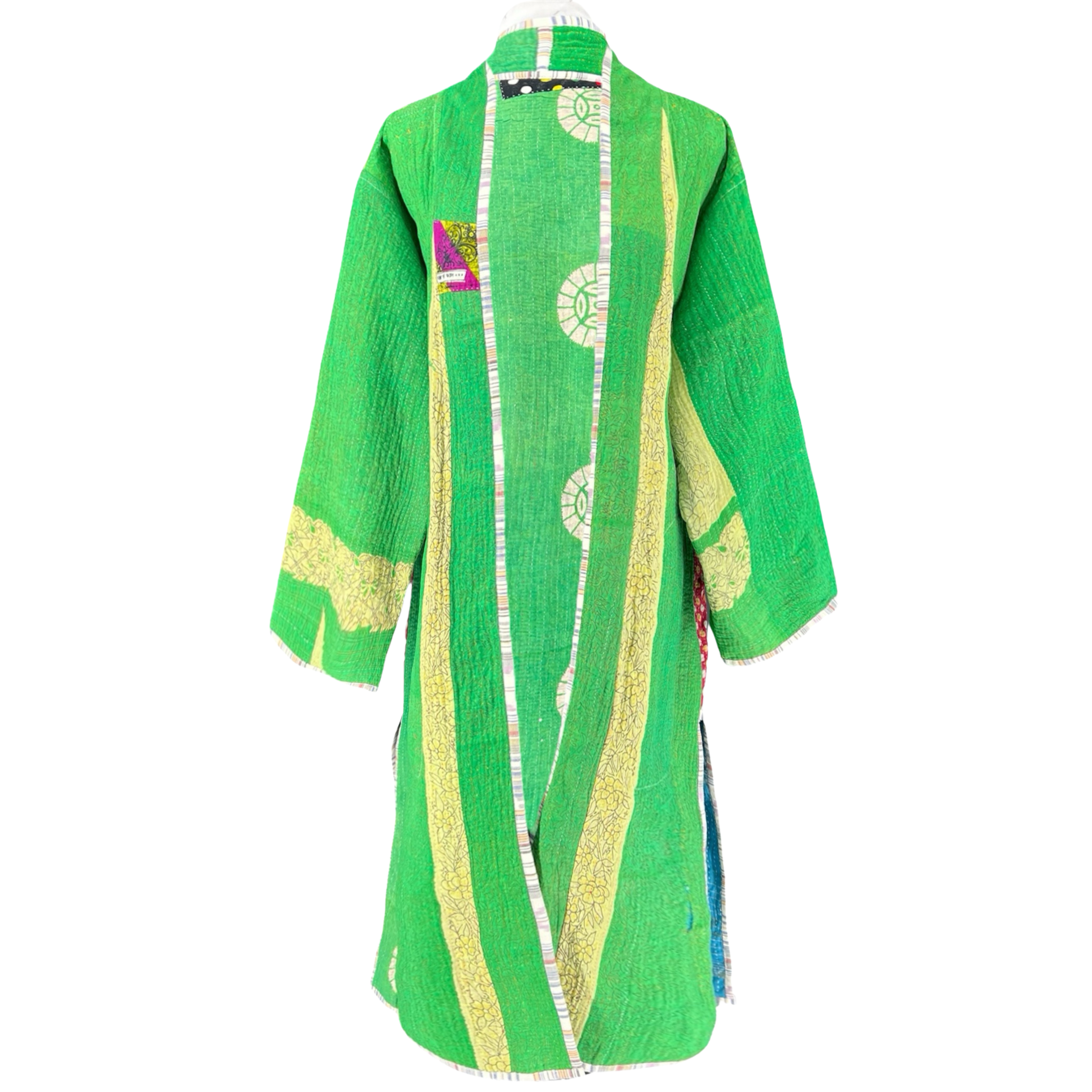 Kalapathar Cotton Kantha Coat One of a Kind