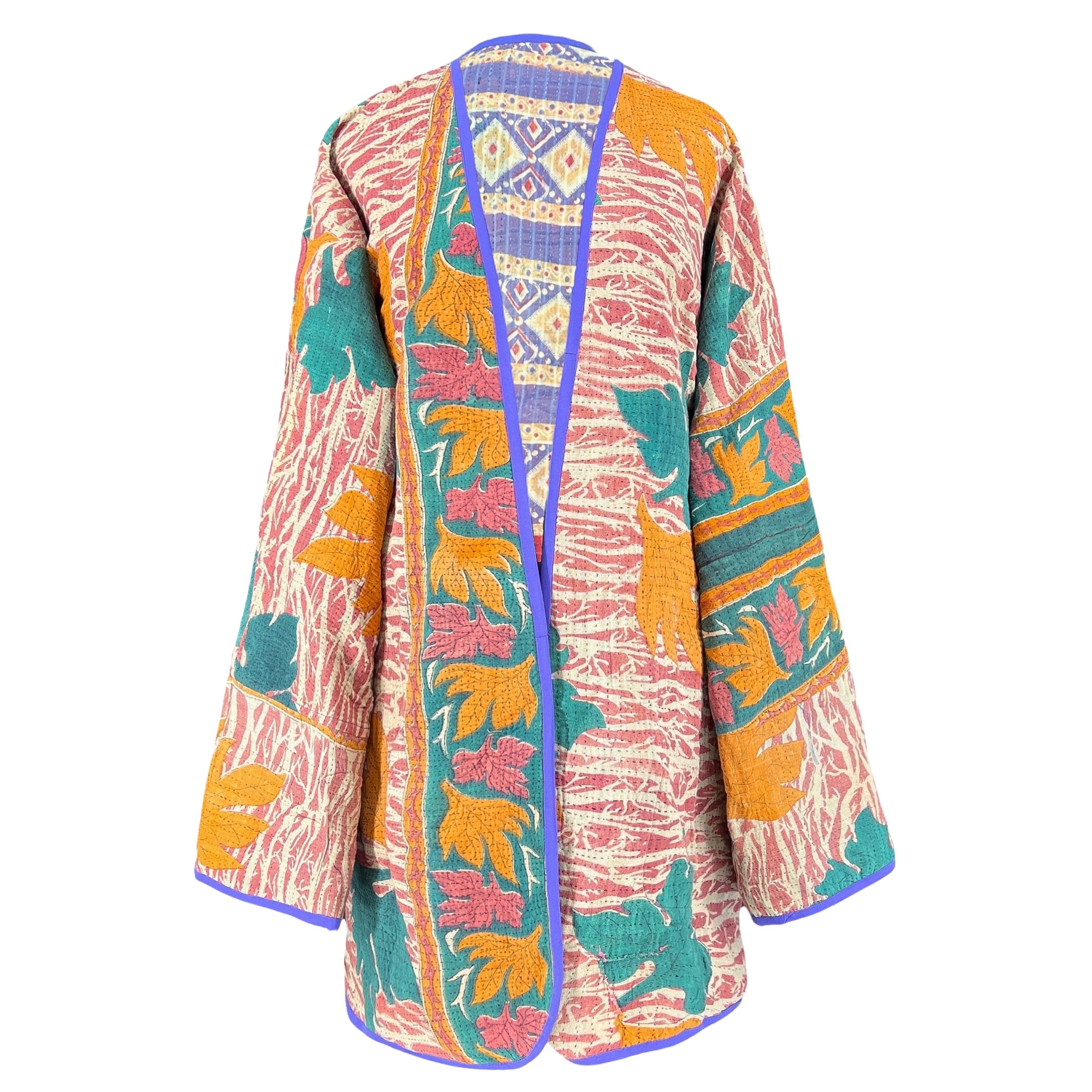 Cherai Cotton Kantha Coat One of a Kind