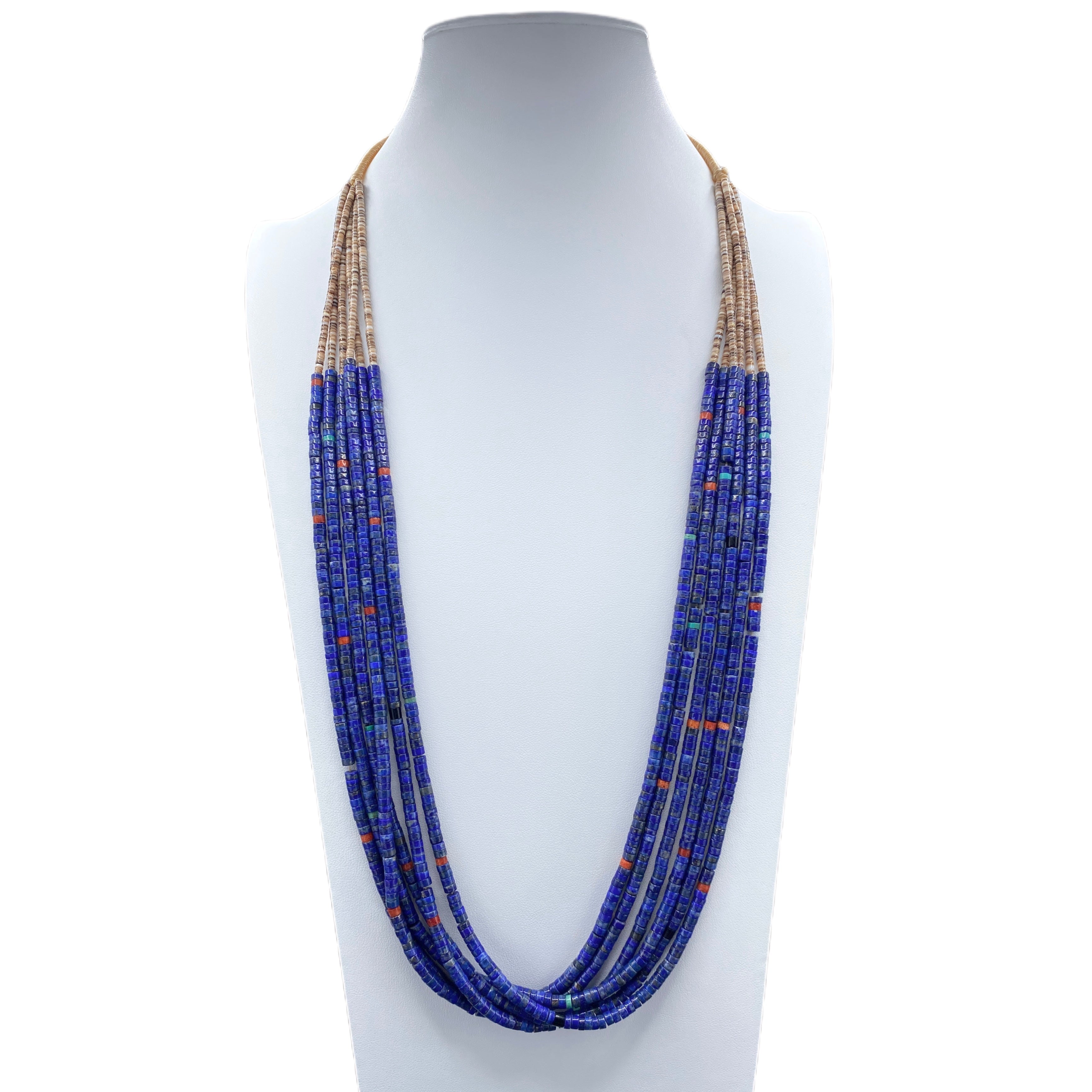 Lapis Lazuli Heishi Necklace One of a Kind