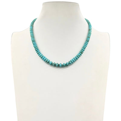 Rare Sleeping Beauty Turquoise Graduated Necklace