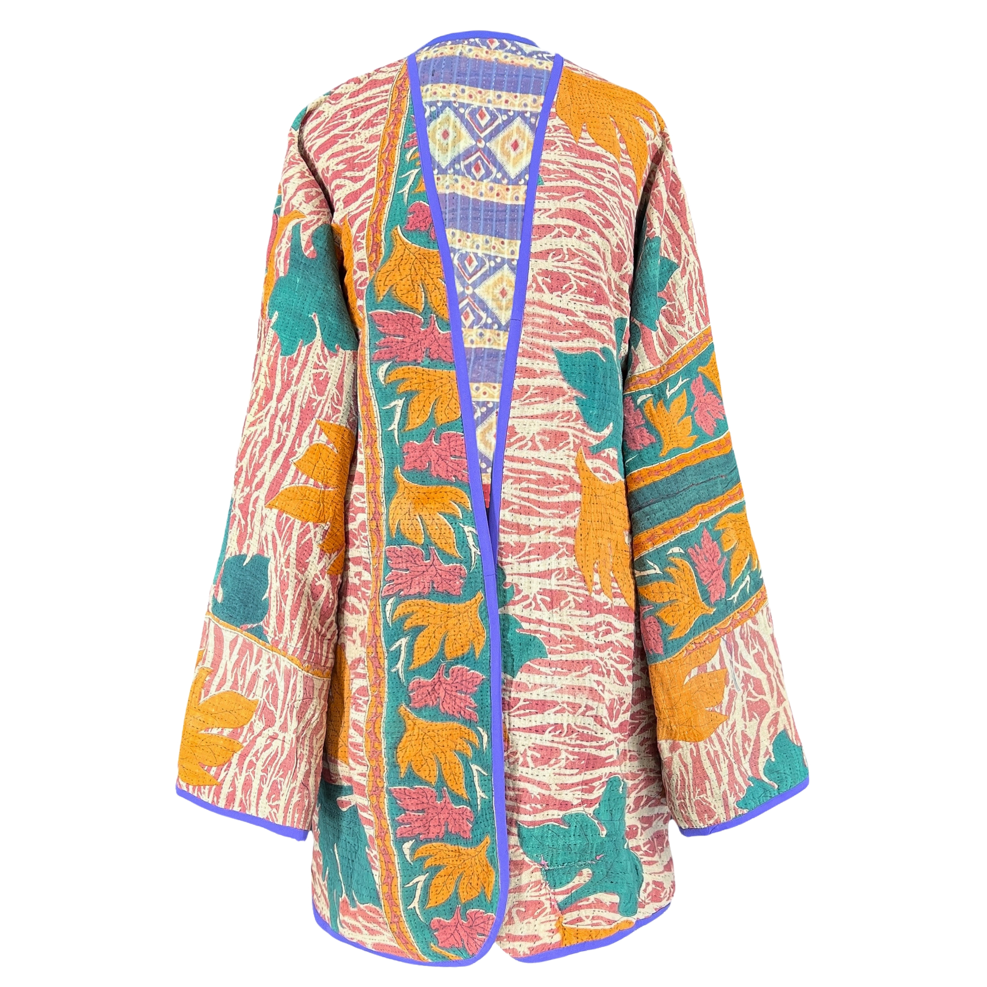 Cherai Cotton Kantha Coat One of a Kind