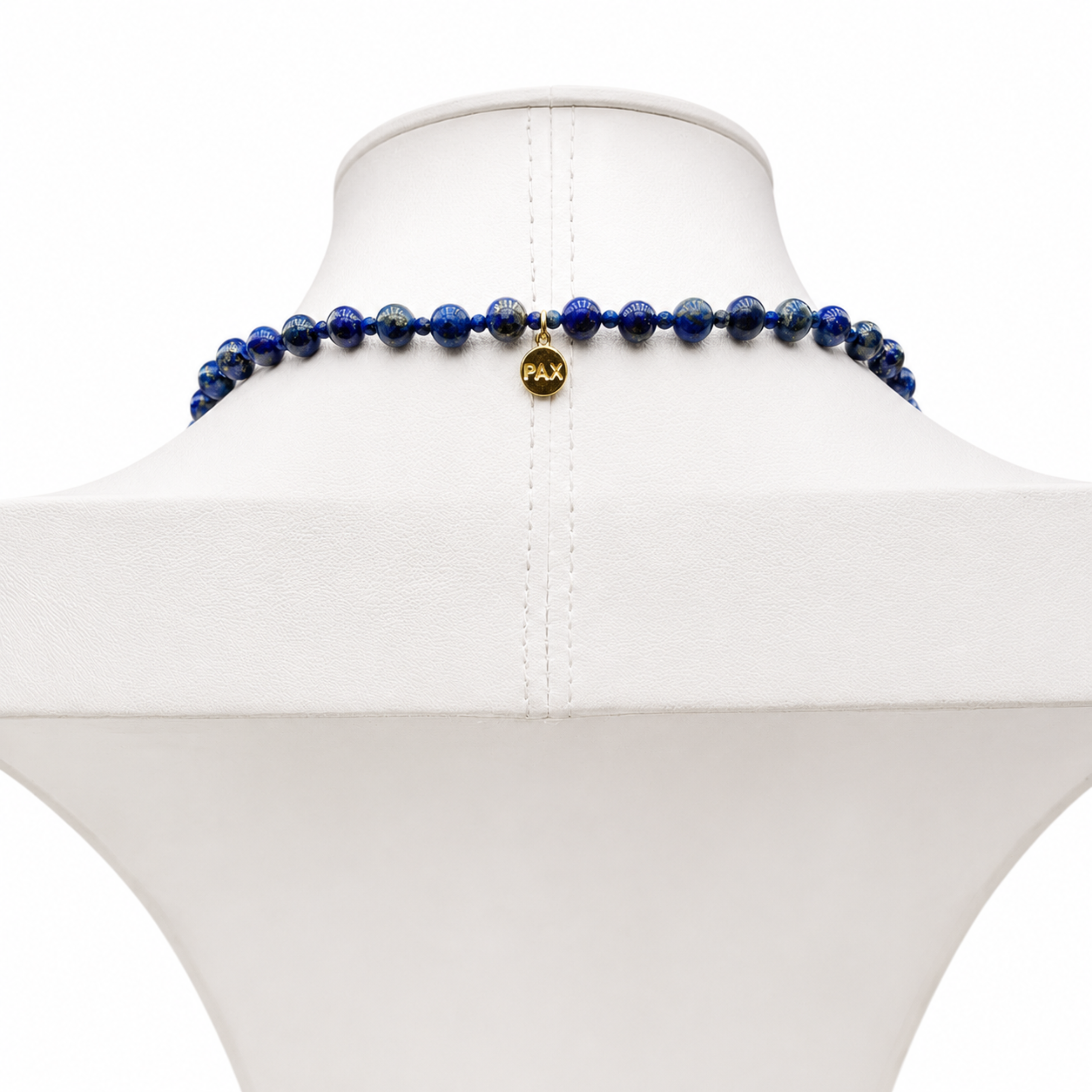 Semi Precious Lapis Lazuli Mala Necklace