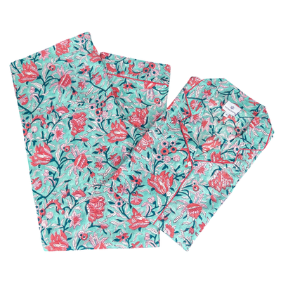 Felicity Floral Cotton Pajamas Long Sleeve