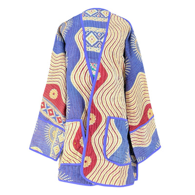 Cherai Cotton Kantha Coat One of a Kind