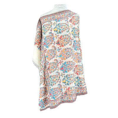 Spring Paisley Kani Fine Wool Shawl One of a Kind