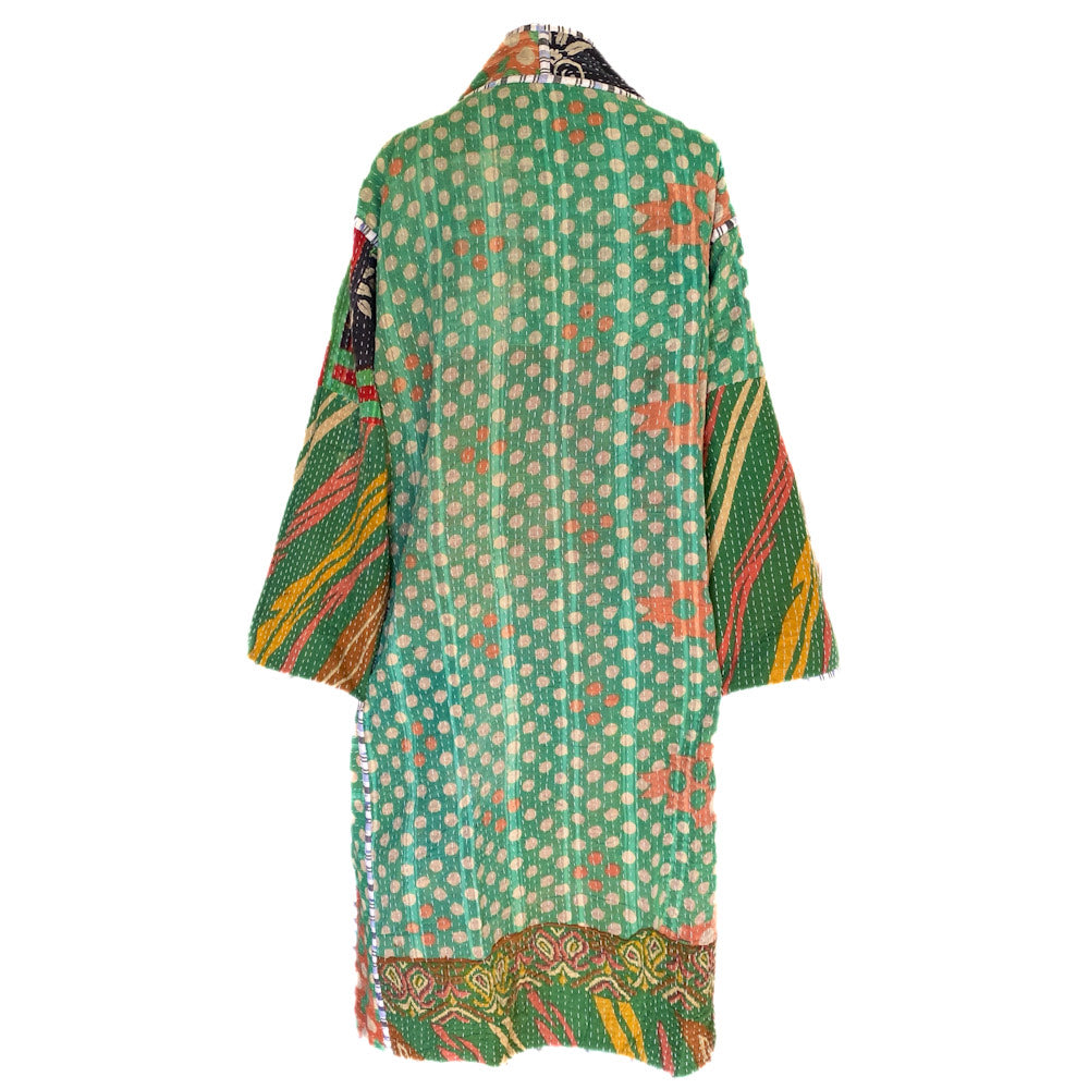 Kai cotton quilted vintage kantha coat