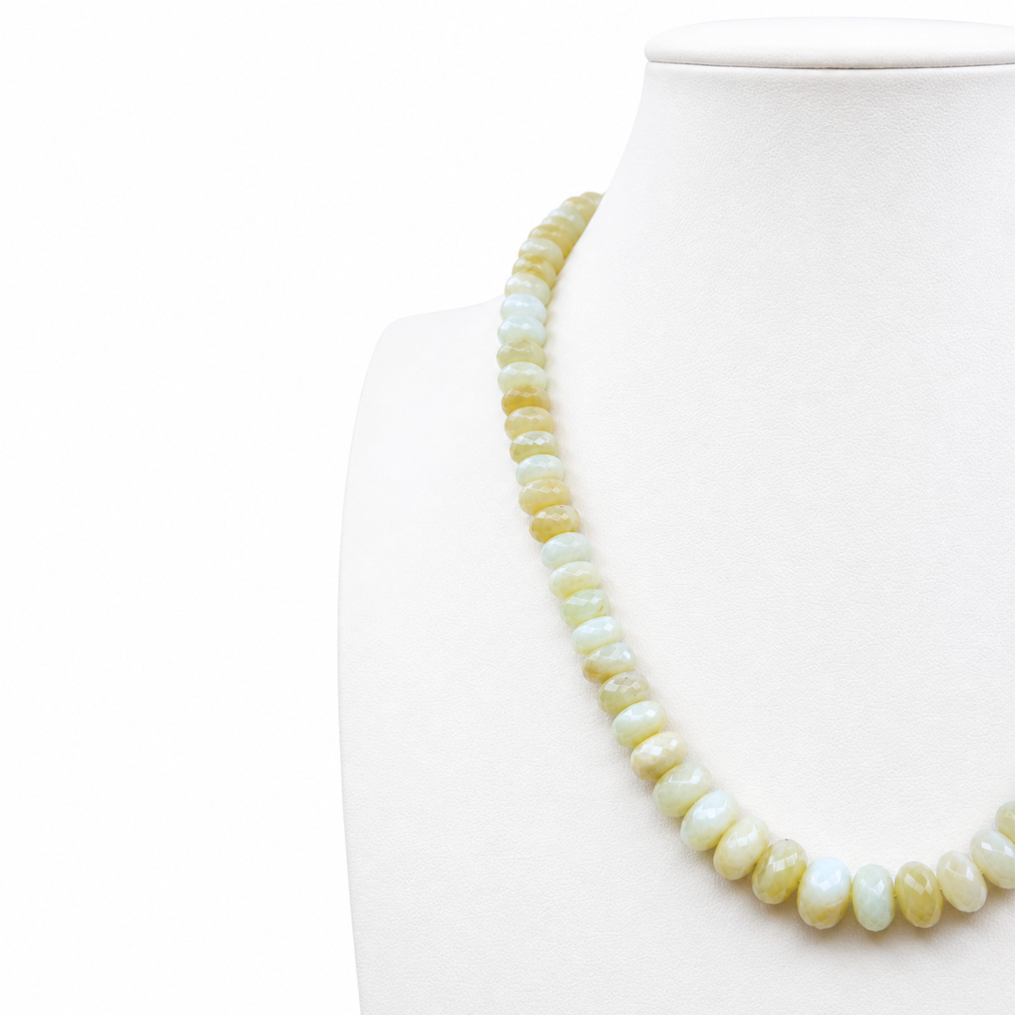 Natural Peruvian Opal Faceted Necklace