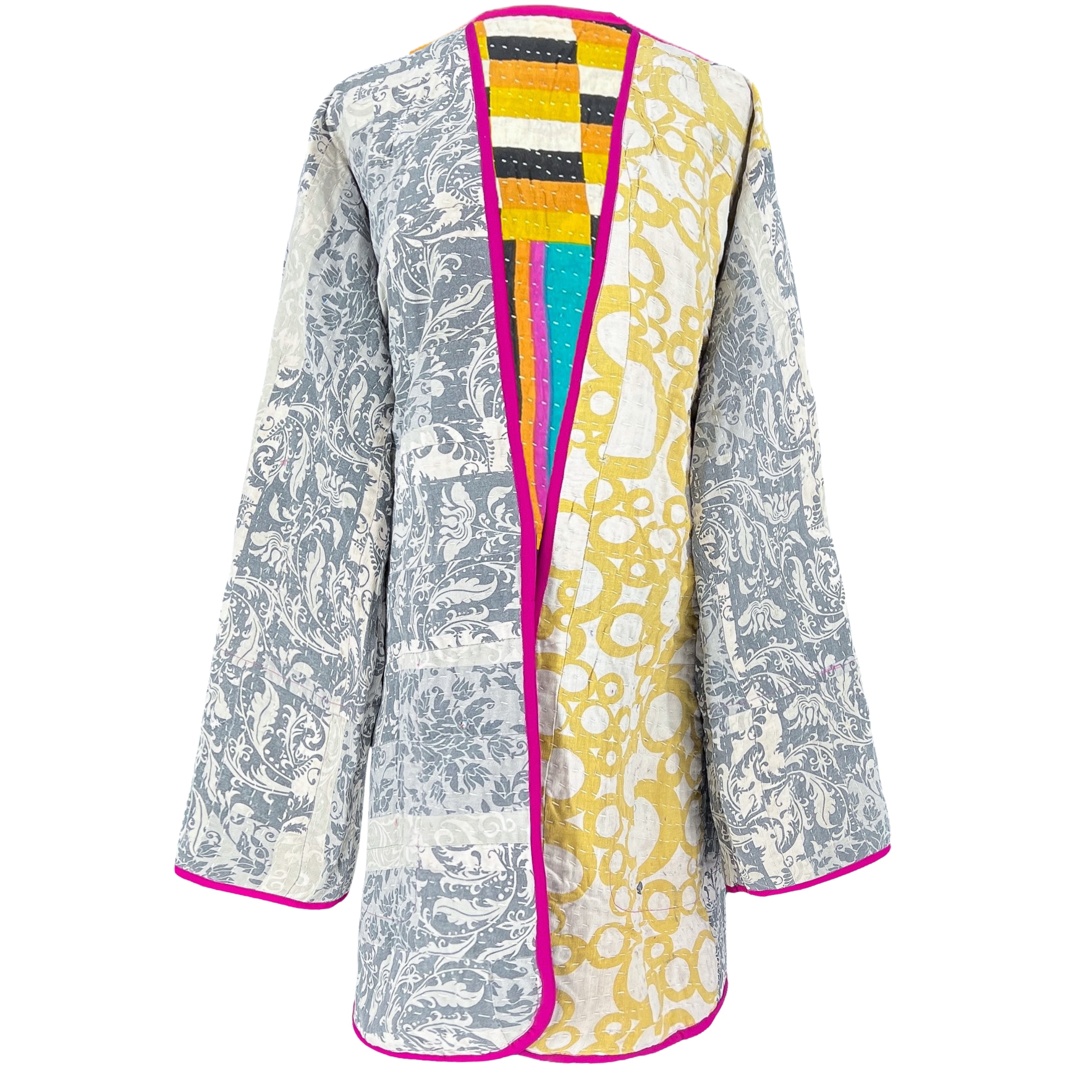 Pallana Cotton Kantha Coat One of a Kind