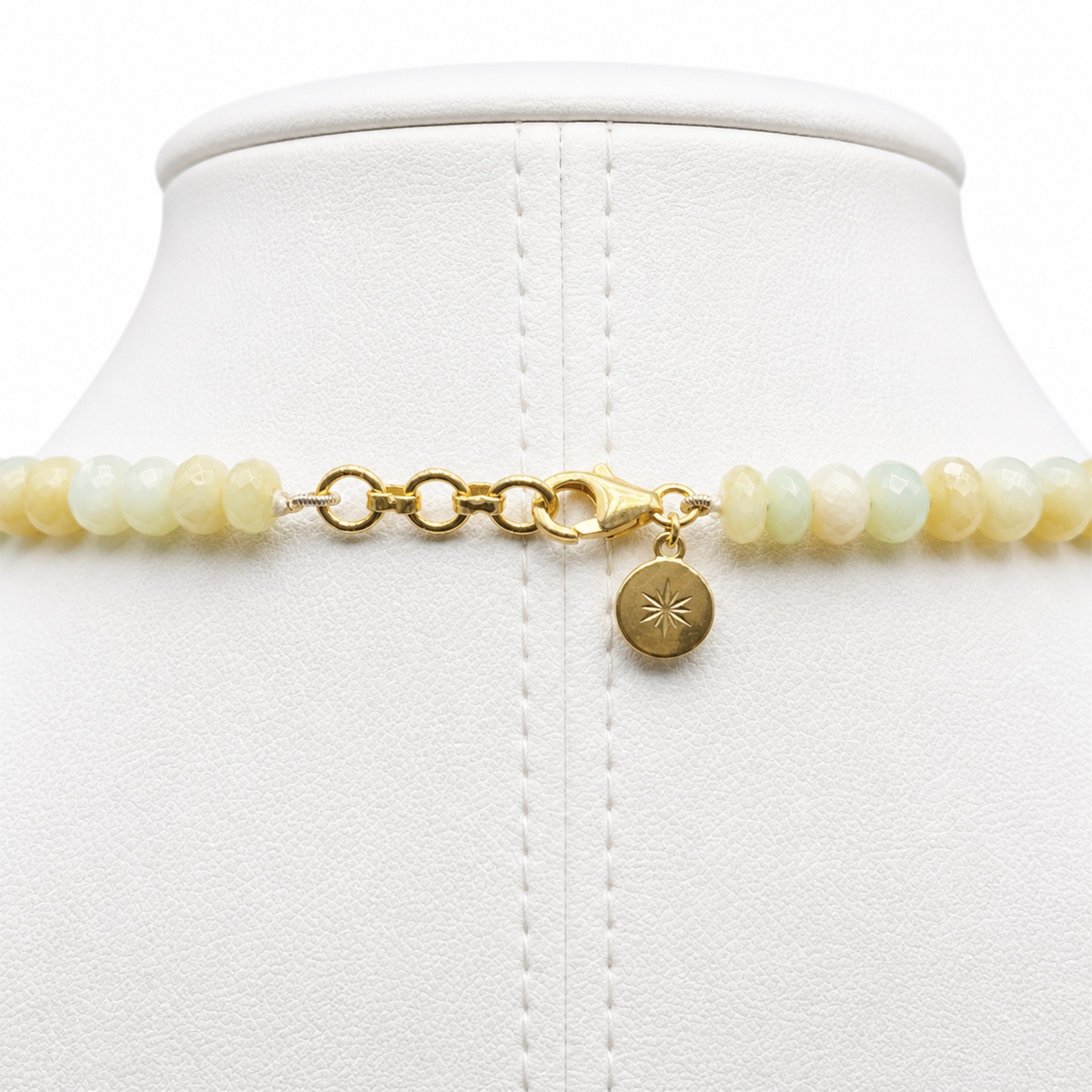 Natural Peruvian Opal Faceted Necklace