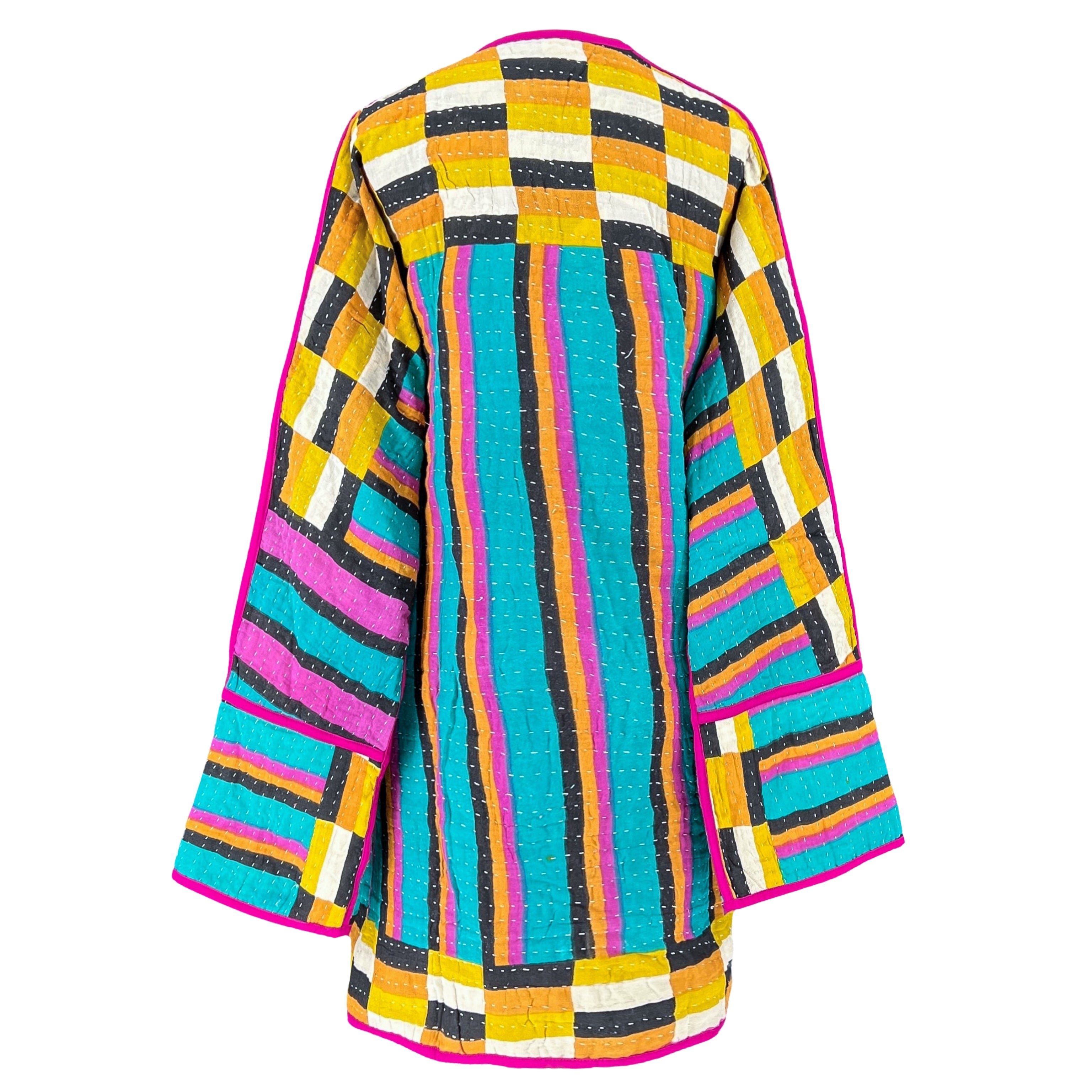 Pallana Cotton Kantha Coat One of a Kind