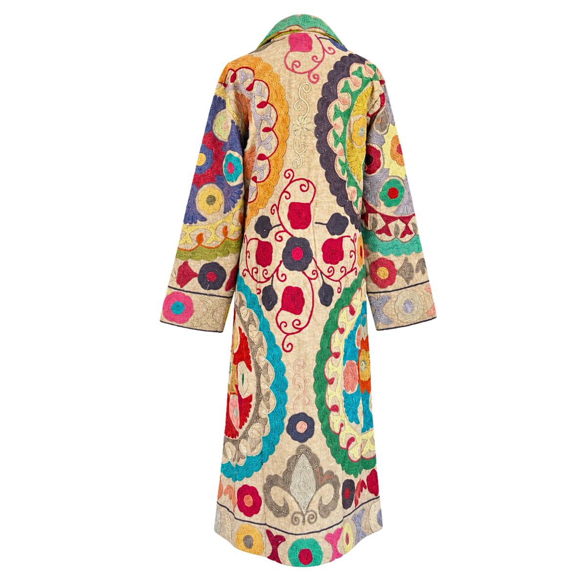 Keya Embroidered Cotton Coat One of a Kind
