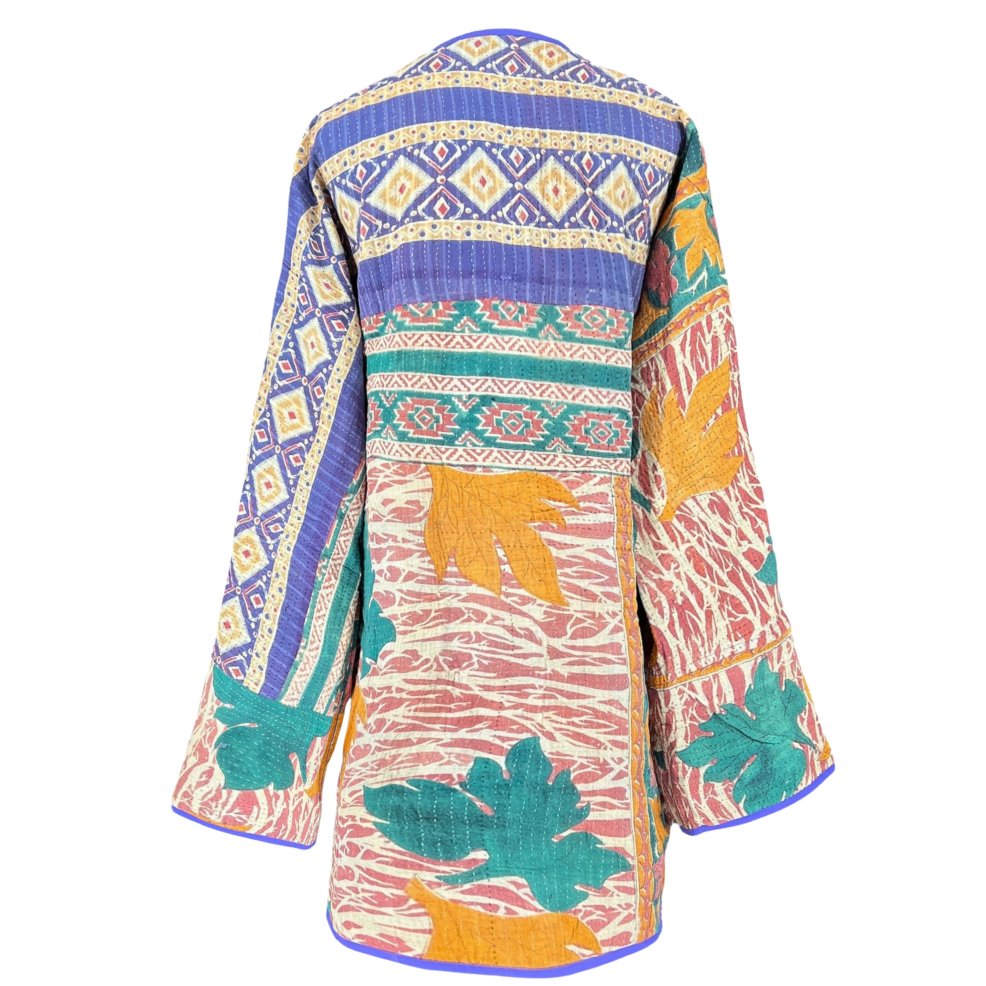 Cherai Cotton Kantha Coat One of a Kind