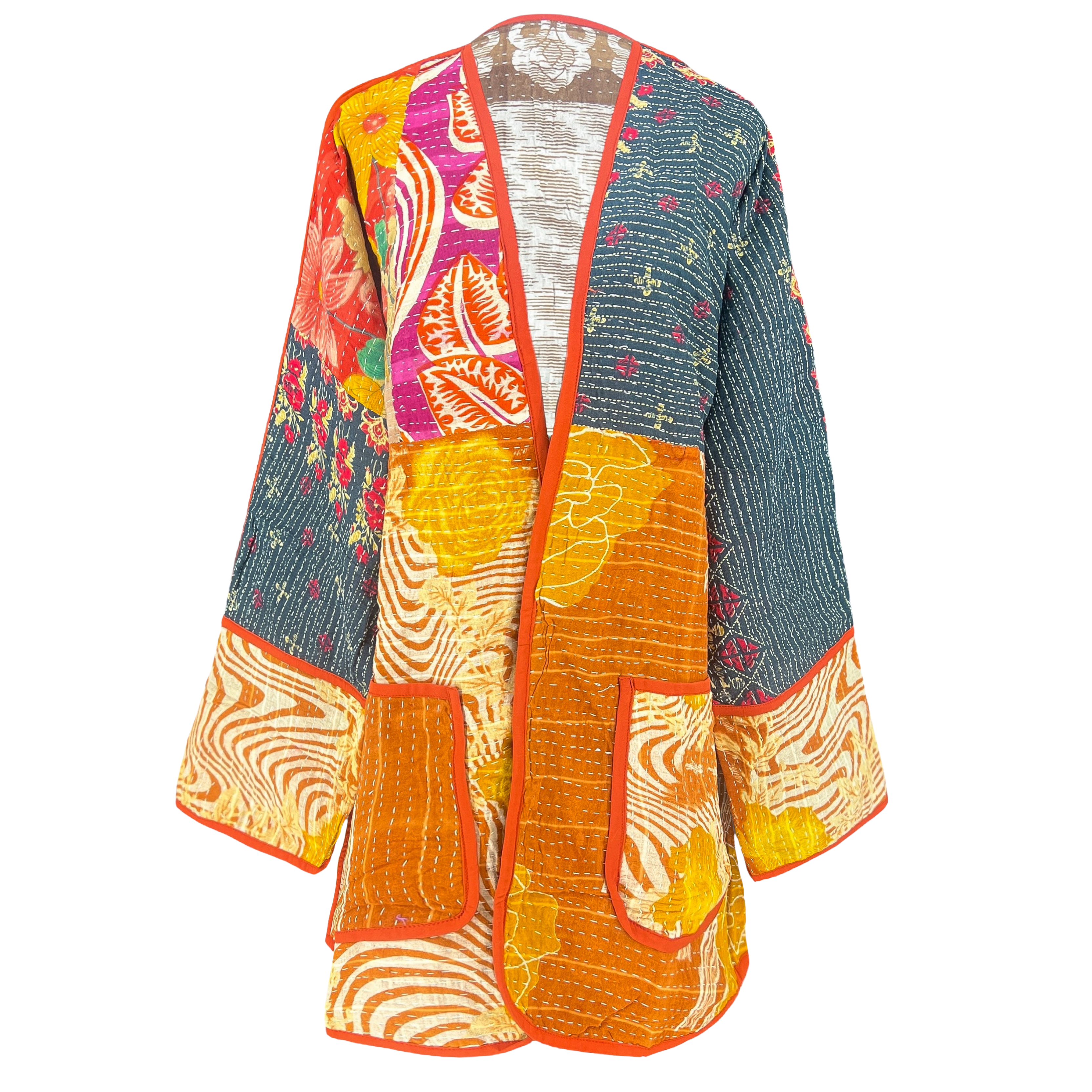 Baga Cotton Kantha Coat One of a Kind