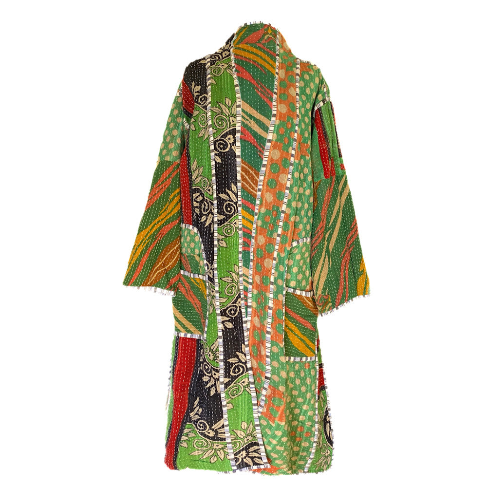 Kai cotton quilted vintage kantha coat