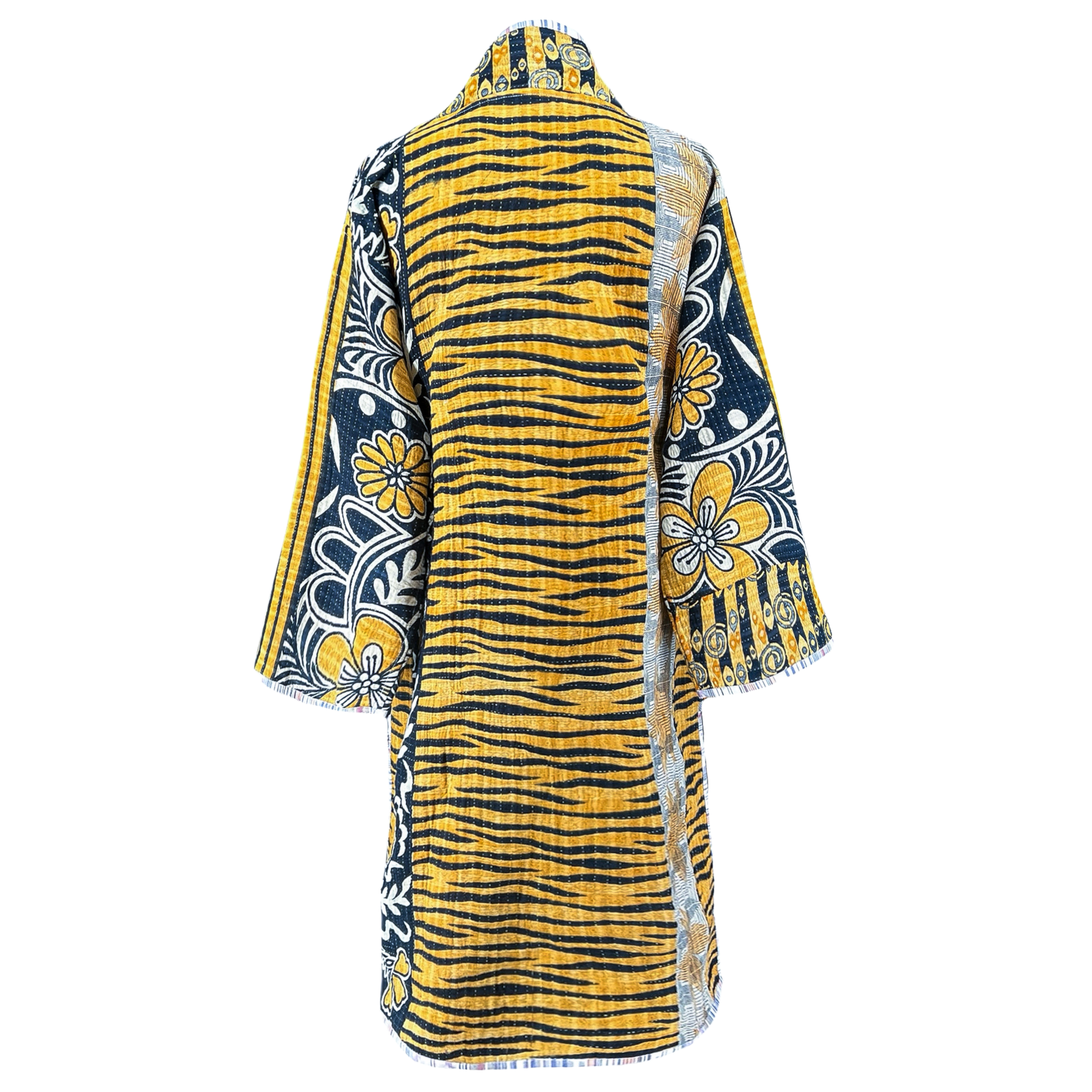 Bagh Cotton Kantha Coat One of a Kind