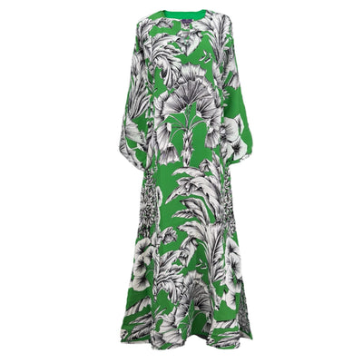 Giardino Verde Italian Silk Long Tunic