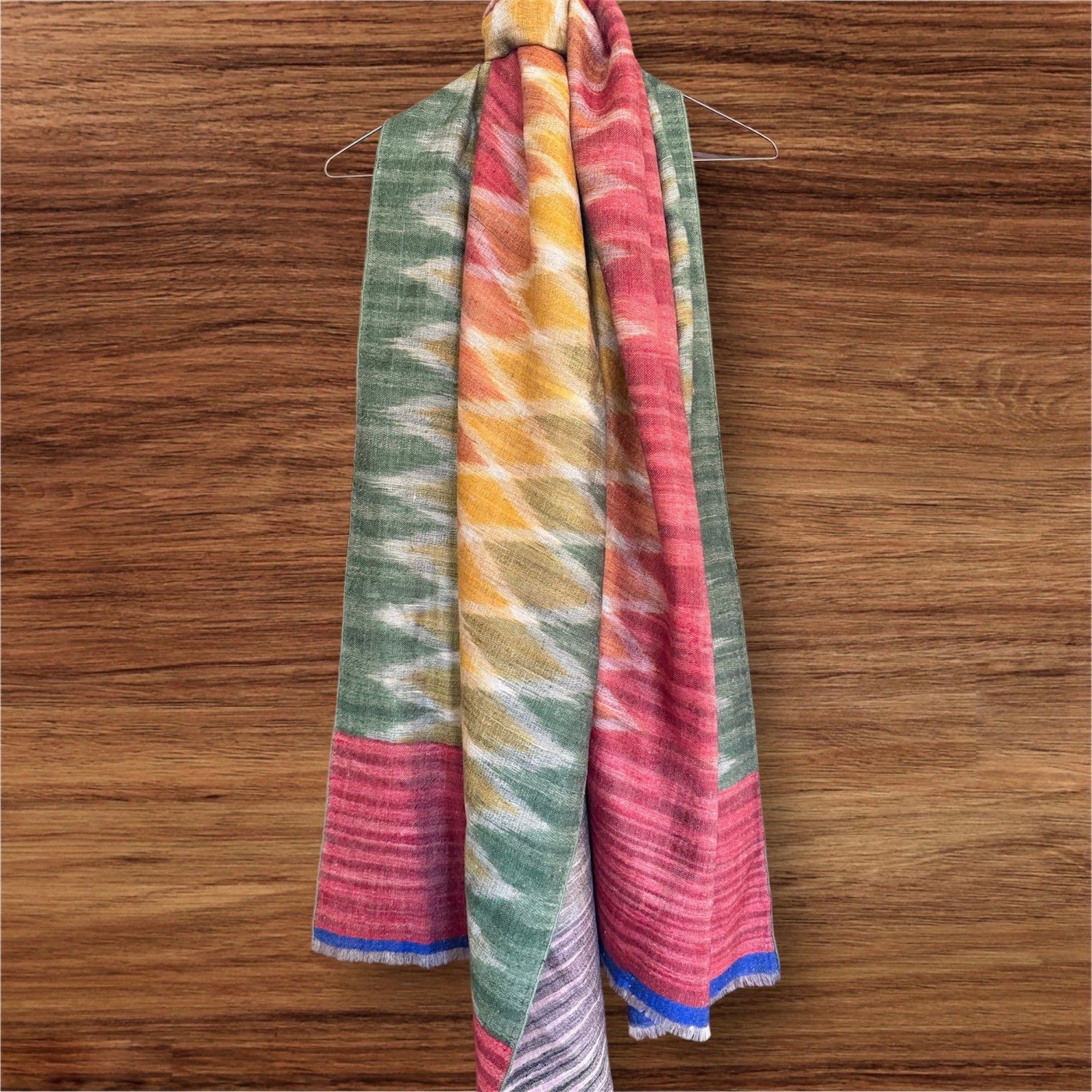 Agatti Two Sided Ikat Pashmina Shawl