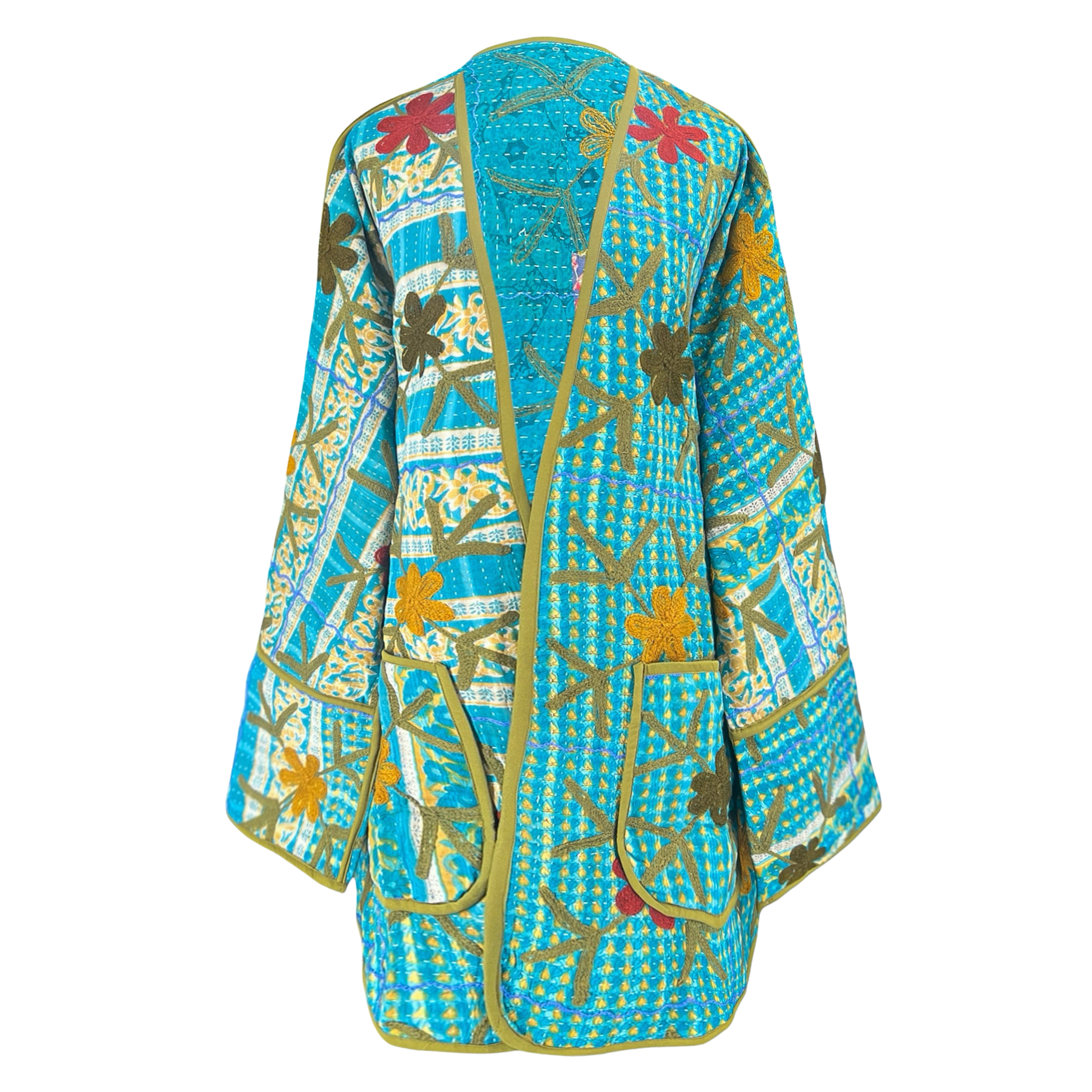 Howrah Embroidered Kantha Coat One of a Kind