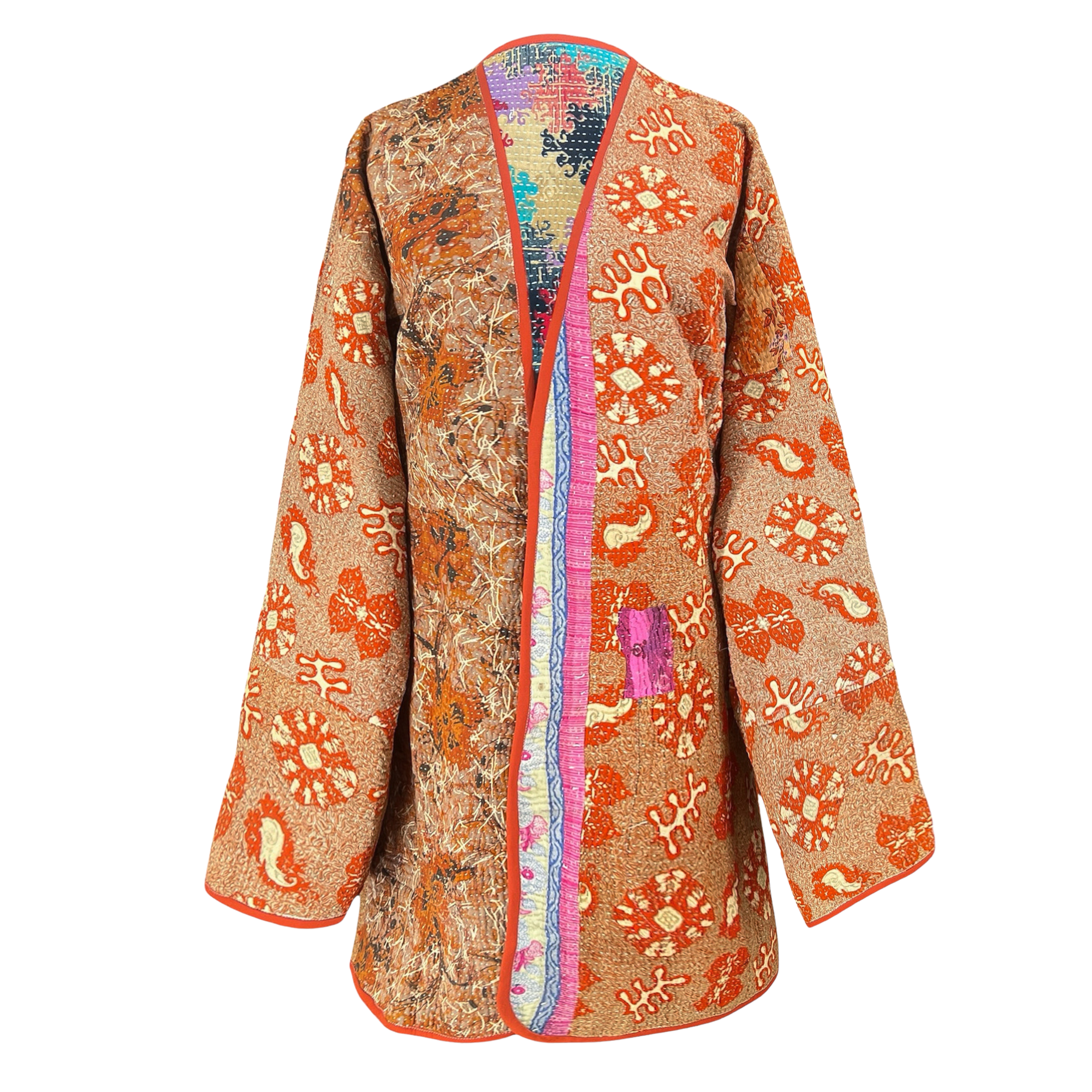 Khulna Floral Kantha Coat One of a Kind