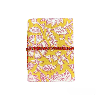 Kalanos Mini Floral Block Printed Journal