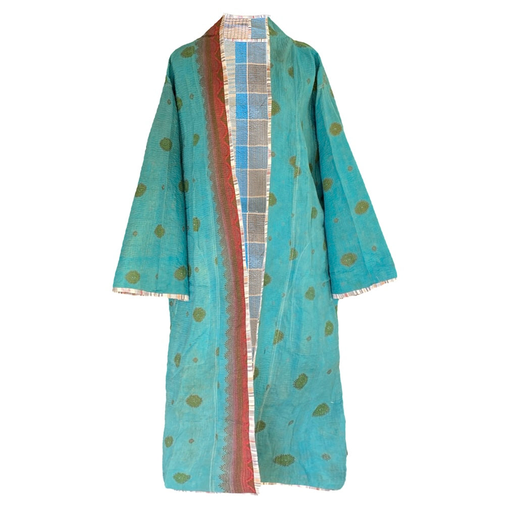 Guna Vintage Quilted Kantha Coat ONE OF KIND