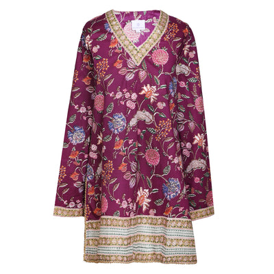 Alex Plum Floral Tunic