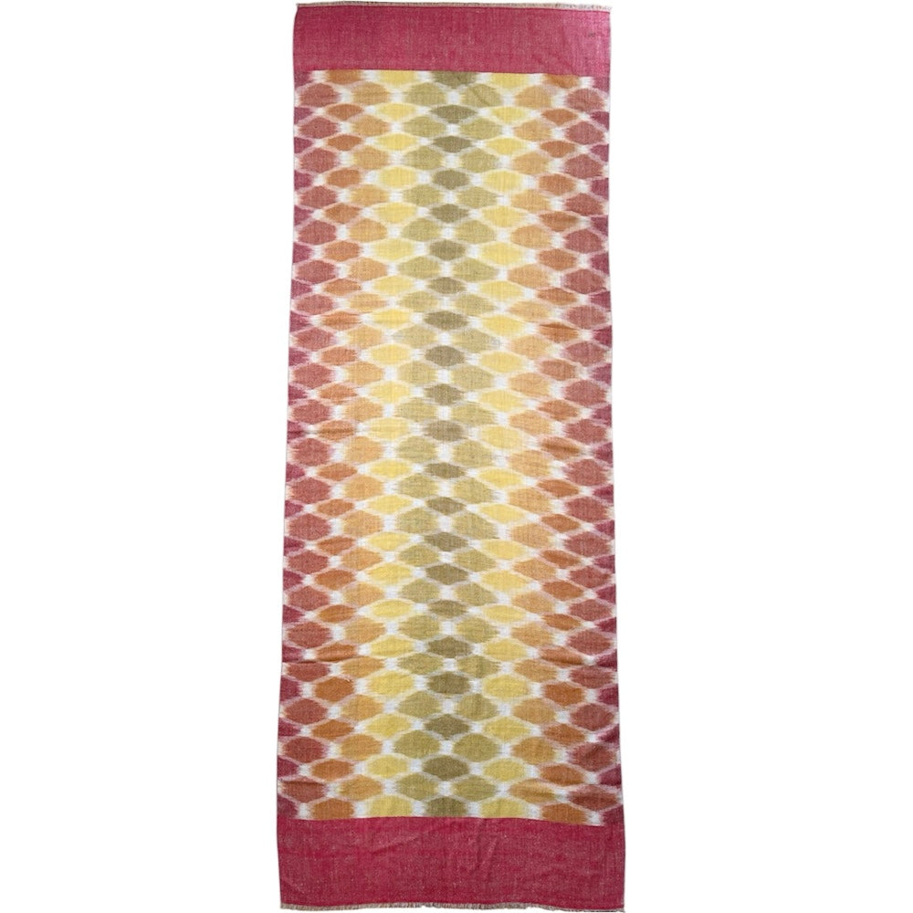 Swaraj Sunset Ikat Pashmina Shawl One of a Kind