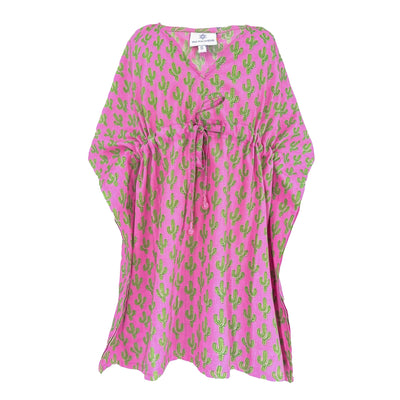Pink Cactus Kids Cotton Kaftan Dress