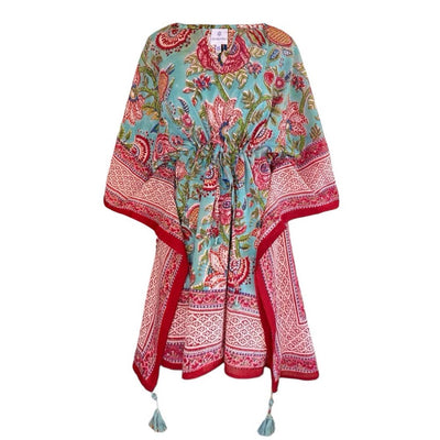 Bora Bora Botanical Short Kaftan