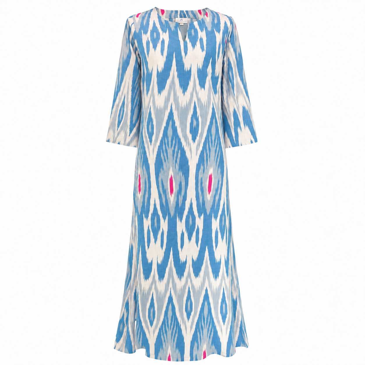 Bekobod Ikat Long Cotton Tunic Dress Limited Edition