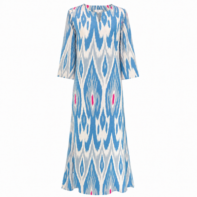 Bekobod Ikat Long Cotton Tunic Dress Limited Edition