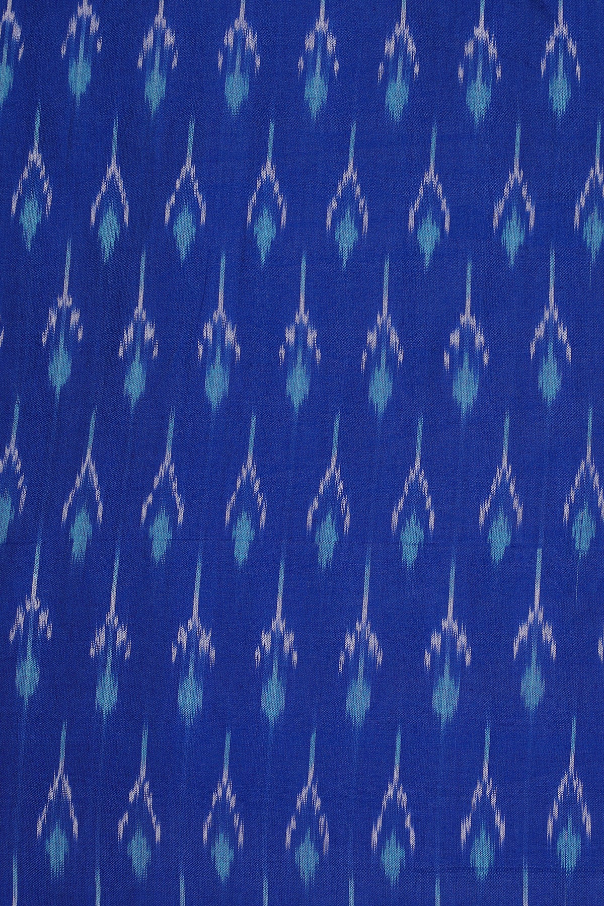 Brindisi Blue Handwoven Cotton Ikat Maxi Kaftan Dress Final Sale