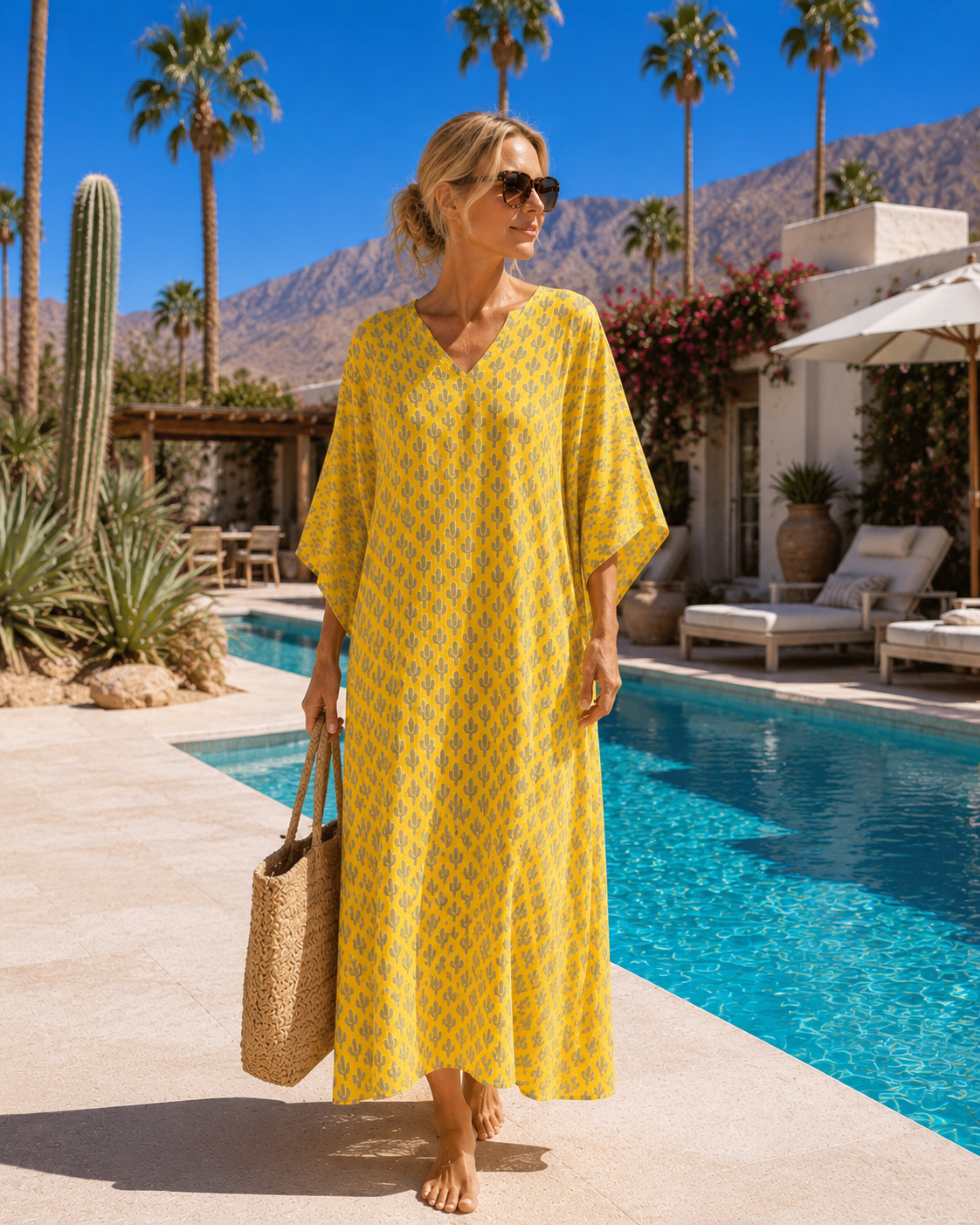 Marigold Cactus Pax Relax Kaftan