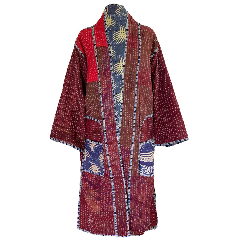 Jeju Vintage Quilted Kantha Coat ONE OF KIND