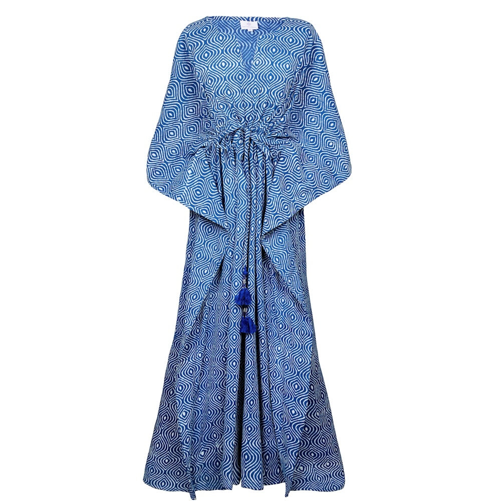 Venezia Ogee Maxi Kaftan Dress