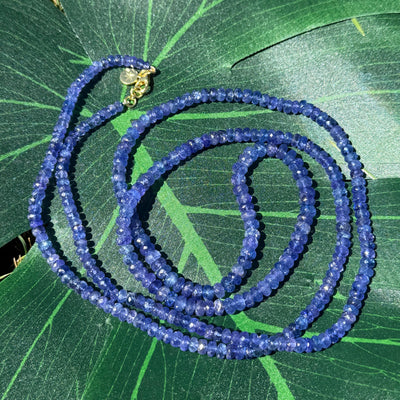 Rare Faceted Tanzanite Graduated Necklace