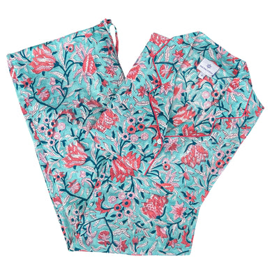 Felicity Floral Cotton Pajamas Long Sleeve