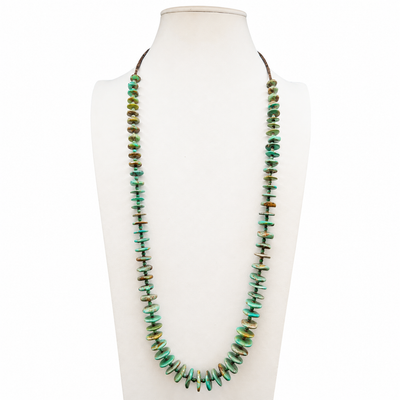 Vintage Rare Fox Green Turquoise Necklace