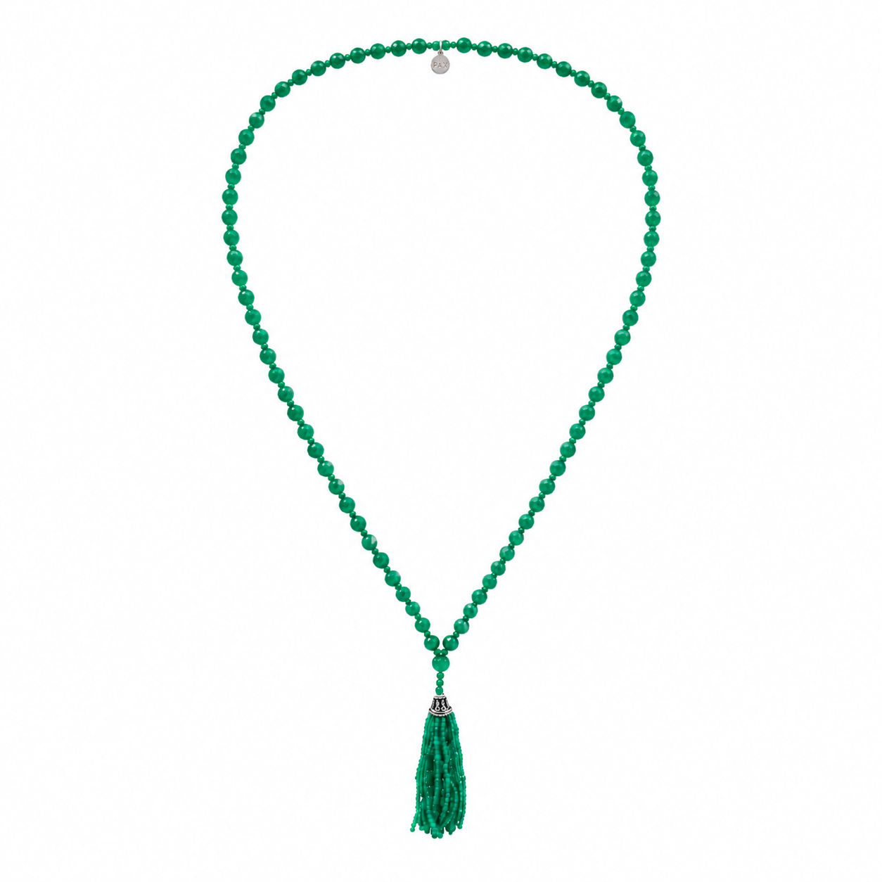 Green Onyx Faceted Mala Necklace