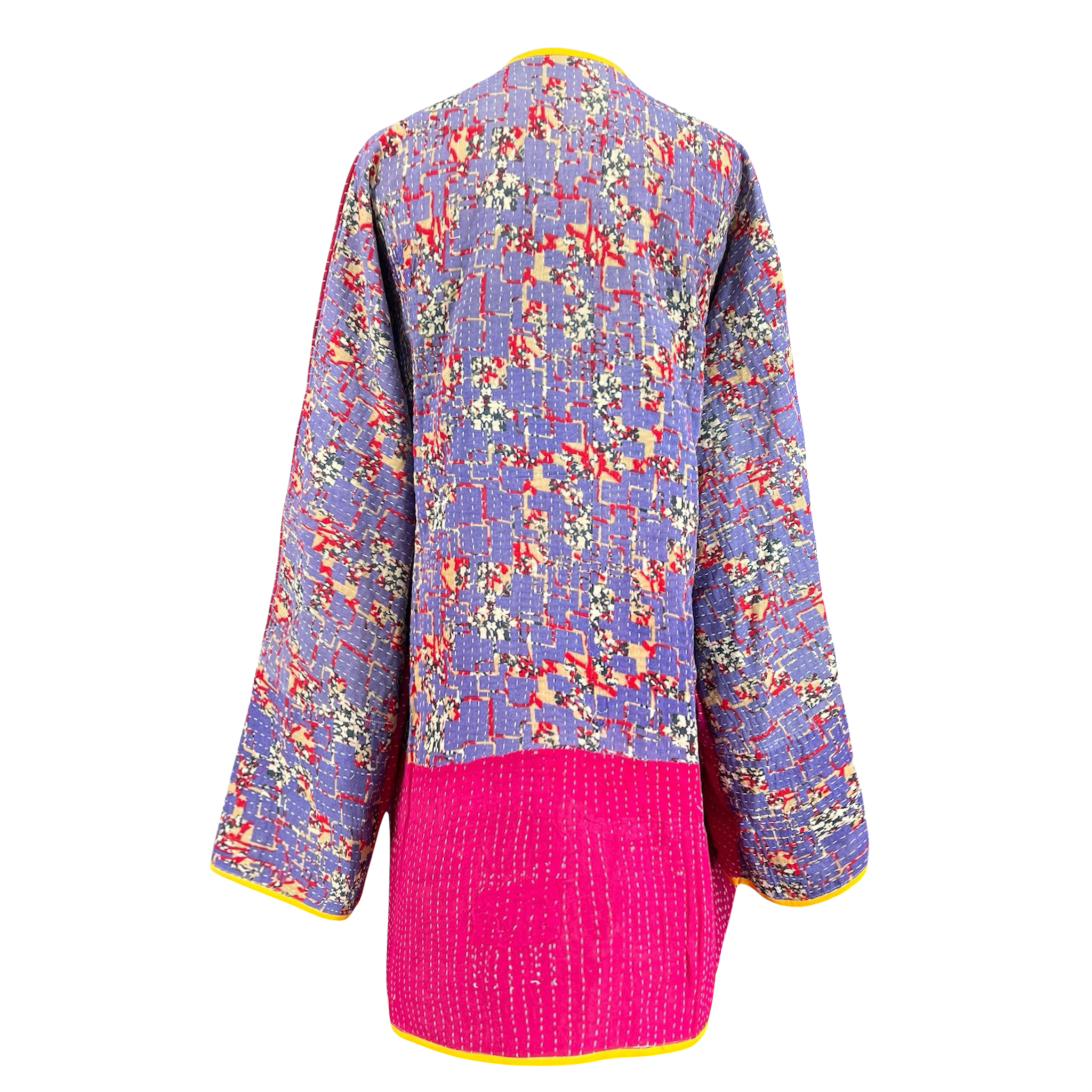 Turchia Turquoise Kantha Coat One of a Kind